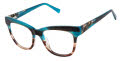 GX by Gwen Stefani GX115 Teal / Brown (TEA) Eyeglasses - Color Image