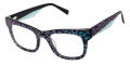 GX by Gwen Stefani GX116 Teal Leopard (TEA) Eyeglasses - Color Image