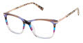 GX by Gwen Stefani GX118 Purple Stripe (PUR) Eyeglasses - Color Image