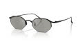 Giorgio Armani AR6171T Matte Black/Light Grey Mirror Silver (34046G) Sunglasses - Color Image