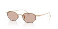 Giorgio Armani AR6171T Matte Gold/Light Brown (341173) Sunglasses - Color Image