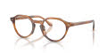 Giorgio Armani AR7264U Striped Honey (6163) Eyeglasses - Color Image