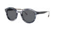 Giorgio Armani AR8119F Striped Grey/Grey (559987) Sunglasses - Color Image
