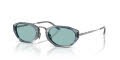 Giorgio Armani AR8242 Striped Smoke/Blue (630380) Sunglasses - Color Image
