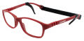 Gizmo Rubber GZ 1006 Cardinal Red Eyeglasses - Color Image