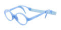 Gizmo Rubber GZ 1017 Light Blue Eyeglasses - Color Image