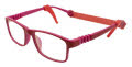 Gizmo Rubber GZ 2004 Red (RED) Eyeglasses - Color Image