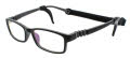 Gizmo Rubber GZ 2005 Black/Grey Eyeglasses - Color Image