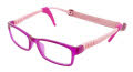 Gizmo Rubber GZ 2005 Violet/Pink Eyeglasses - Color Image