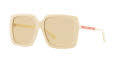 Gucci GG0567SAN - Alternate Fit Ivory / Brown (3100D1) Sunglasses - Color Image