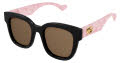 Gucci GG0998S Black / Brown (005) Sunglasses - Color Image