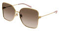 Gucci GG1282SA Gold / Brown (003) Sunglasses - Color Image