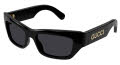 Gucci GG1296S Black / Grey (001) Sunglasses - Color Image