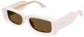 Gucci GG1528S Ivory / Brown (003) Sunglasses - Color Image
