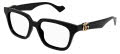Gucci GG1536O Black (1100) Eyeglasses - Color Image
