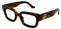 Gucci GG1548O Tortoise Tan (4570) Eyeglasses - Color Image