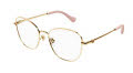 Gucci GG1418O Gold Shiny (003) Eyeglasses - Color Image