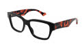 Gucci GG1428O Black Shiny (006) Eyeglasses - Color Image