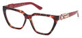 Guess GU2985 Burgundy Havana (071) Eyeglasses - Color Image