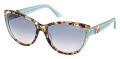 Guess GM00011 Turquoise/Havana / Gradient Blue (89W) Sunglasses - Color Image