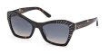 Guess GM00020 Dark Havana / Dark Havana Lens (52W) Sunglasses - Color Image