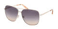 Guess GM00022 Shiny Pale Gold / Shiny Pale Gold Lens (32W) Sunglasses - Color Image