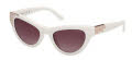Guess GM00025 Shiny Ivory / Shiny Ivory Lens (21F) Sunglasses - Color Image