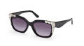 Guess GM00027 Shiny Black / Shiny Black (01B) Sunglasses - Color Image
