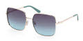 Guess GU00194 Shiny Pale Gold / Shiny Pale Gold Lens (33W) Sunglasses - Color Image