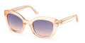 Guess GU00196 Shiny Light Orange / Shiny Light Orange Lens (44Z) Sunglasses - Color Image