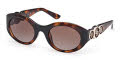 Guess GU00198-H Dark Havana / Dark Havana (52F) Sunglasses - Color Image