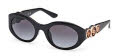 Guess GU00198-H Shiny Black / Shiny Black Lens (01B) Sunglasses - Color Image