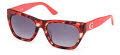Guess GU00203-H Red Havana / Shiny Light Red Lens (54B) Sunglasses - Color Image