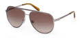 Guess GU00209 Shiny Satin Gunmetal / Shiny Gunmetal Lens (09F) Sunglasses - Color Image