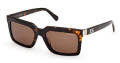 Guess GU00213 Dark Havana / Dark Havana Lens (52E) Sunglasses - Color Image