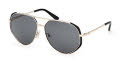 Guess GU00219 Matte Black / Shiny Pale Gold Lens (02A) Sunglasses - Color Image