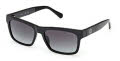Guess GU00221 Shiny Black / Shiny Black Lens (01B) Sunglasses - Color Image