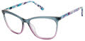 GX by Gwen Stefani GX092 Grey/Purple (GRY) Eyeglasses - Color Image
