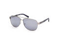 Harley-Davidson HD00021 Matte Antiqued Light Nickeltin / Matte Blue (11X) Sunglasses - Color Image