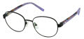 Hello Kitty HK 333 Matte Black/Pattern (3) Eyeglasses - Color Image