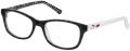 Hello Kitty HK 352 Black Glitter (2) Eyeglasses - Color Image