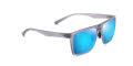 Maui Jim Honokalani - 455 Translucent Grey / Neutral Grey Blue Hawaii blue mirror PolarizedPlus2 Lens (B455-14) Sunglasses - Color Image