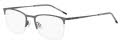 HUGO Hg 1291 Matte Dark Ruthenium (R80) Eyeglasses - Color Image