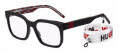 HUGO Hg 1223 Black Pattern Black (INA) Eyeglasses - Color Image
