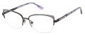 Jimmy Crystal New York Lucia Gunmetal Onyx Eyeglasses - Color Image