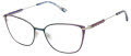 Jimmy Crystal New York Palau Purple Orchid Eyeglasses - Color Image