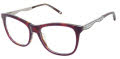 Jimmy Crystal New York Tucpei Wine Tort Eyeglasses - Color Image