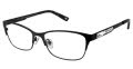 Jimmy Crystal New York Cadiz Black Eyeglasses - Color Image
