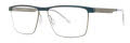 Jhane Barnes Contiguam Steel Eyeglasses - Color Image