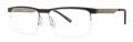 Jhane Barnes Irregular Black Eyeglasses - Color Image